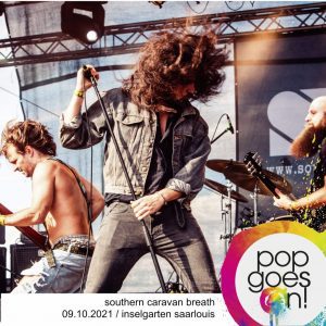 Füntes Konzert der Reihe „Pop goes on!“ des PopRates am Samstag, 09. Oktober, 19.00 Uhr, mit Southern Caravan Breath im Inselgarten in Saarlouis